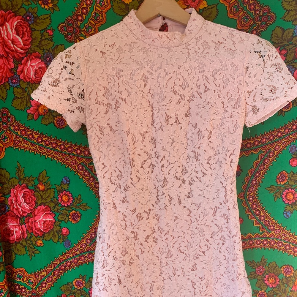 Pink Lace Forever 21 dress